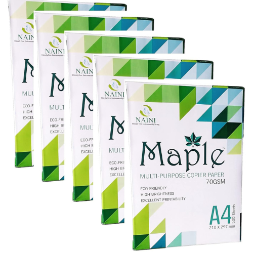 Maple A4 Paper 70 GSM | Pack of 10 Reams | High-Quality Printing Paper