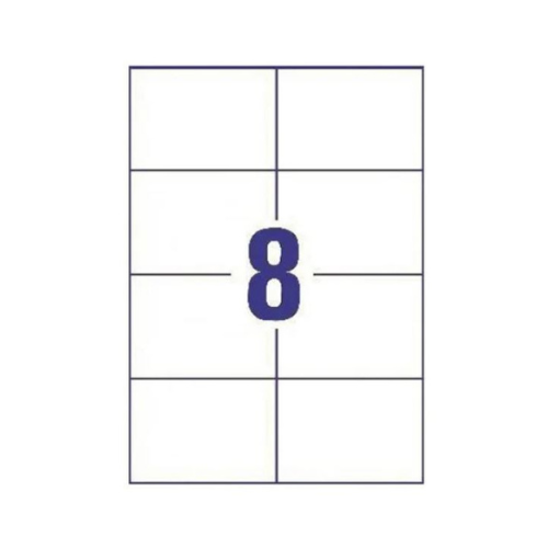 Oddy A4 Paper Label Stickers – 8 Labels per Sheet | Pack of 100 Sheets