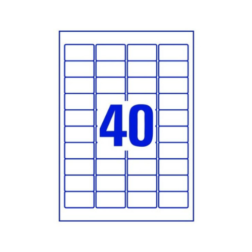 Oddy A4 Paper Label Stickers – 40 Labels per Sheet | Pack of 100 Sheets