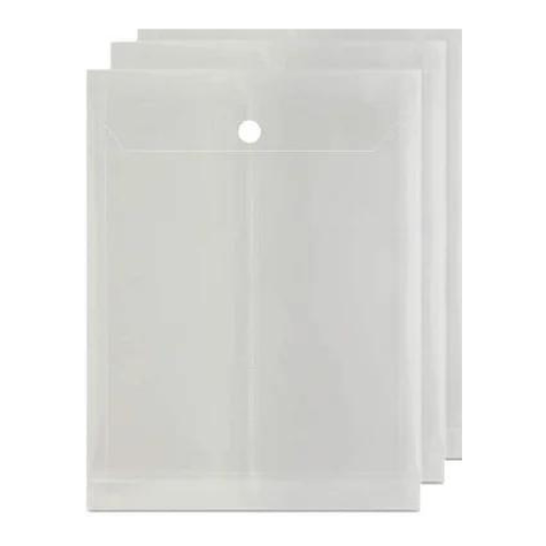 A4-Legal Top Opening Document File Bag Transparent Envelope Holder - 12 Pack