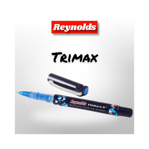 Reynolds Trimax Extra Smooth Writing Pen | 0.5mm Tip | Pack of 5 | Smudge Free
