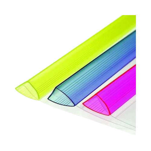 Stripe File Multicolor | Plastic Sliding Bar Report Covers | Pack of 10 | A4 Document Folder