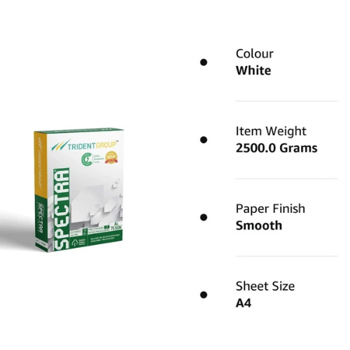 Spectra A4 Size Printer Paper 75 GSM – 1 Ream | Reliable Copier Paper