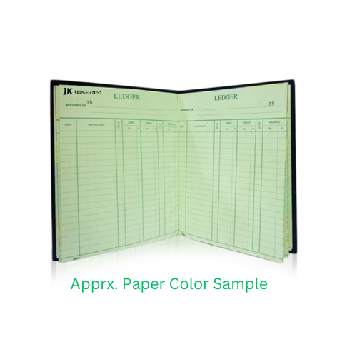 JK Ledger FS Size 90 GSM Green Ledger Paper – 1 Ream |500 Sheets|