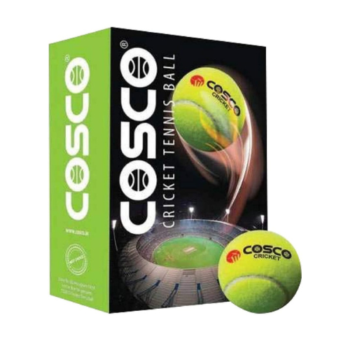 Cosco Cricket Tennis Ball | Pack of 6 | Faster Heavier and High Bounce