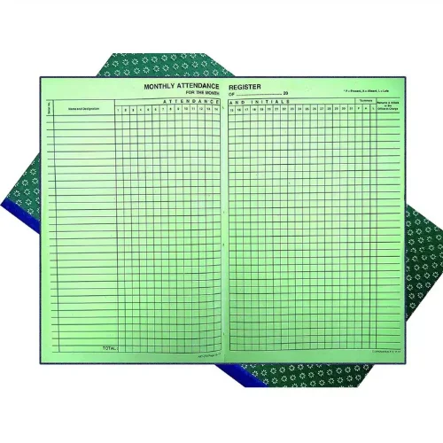 Muster Roll | 2 Quire | 100 Sheets | Form No. 26 | Rule 103 | Hard Bound Register