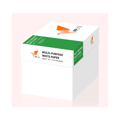 PPLite A4 Copier Paper 70 GSM | Pack of 5 Reams | Clear Output | PP Lite