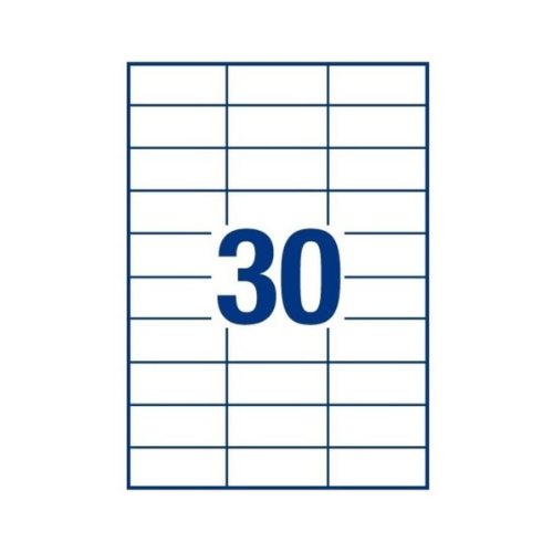 Oddy A4 Paper Label Stickers – 30 Labels per Sheet | Pack of 100 Sheets