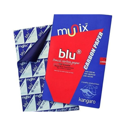 Kangaro Munix Carbon Paper – F/S Size – 100 Sheets Pack