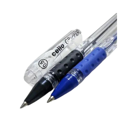 Cello Gripper Ball Pen | Pack of 25 | Smooth Writing | Soft Grip | Quick Dry Ink