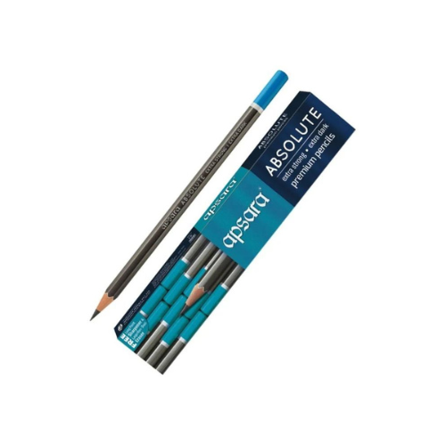Apsara Absolute Extra Dark Pencils | Pack of 10 | 100 Pencils | Smooth Writing | Break Resistant