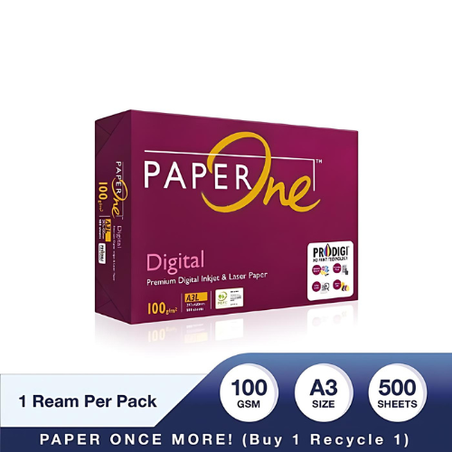 PaperOne A3 Size Premium Quality Paper | 100 GSM | 1 Ream | Ideal for Professionals
