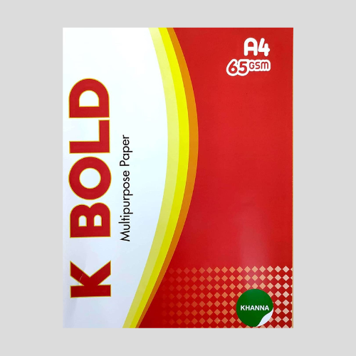 K Bold 65 GSM A4 Size Paper – Pack of 10 Reams | Eco & Budget-Friendly